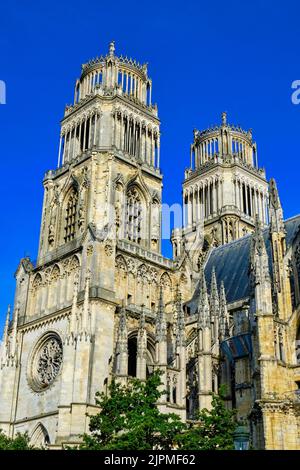 France, Loiret, Orleans, Sainte-Croix cathedral Stock Photo