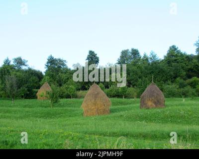 The countryside in Romania fascinates tourists from all over the world with its fairytale landscapes Stock Photo