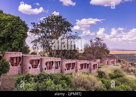 Mara Serena Safari Lodge Landscapes travel documentary Maasai Mara National Game Reserve Park Narok County Kenya East Africa Great Rift Valley Stock Photo