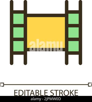 Film reel pixel perfect RGB color ui icon Stock Vector Image & Art - Alamy