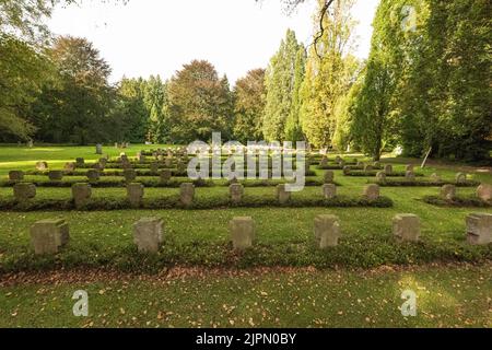 War Grave of the second World War at the city cemetery in Goettingen, Germany Stock Photo