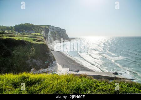 France, Seine Maritime, Cote d'Albatre, Pays de Caux, Saint Martin en Campagne, Petit Caux, the Pont beach // France, Seine Maritime (76), Côte d'Alba Stock Photo