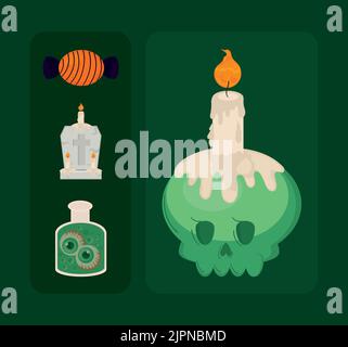 icons halloween miscellaneous Stock Vector