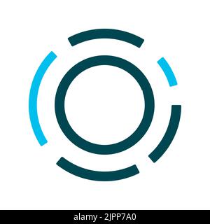 Poland WROCLAW - July 22, 2022: AION coin badge. Vector template for websites and applications. Flat style Stock Vector