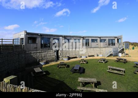 The Spurn Point Yorkshire Wildlife Trust Visitor Centre, East Riding of Yorkshire, Humberside, England, UK Stock Photo