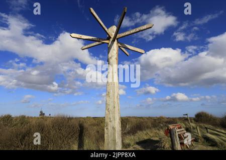 View over the Humber Estuary from Spurn Point, East Riding of Yorkshire, Humberside, England, UK Stock Photo