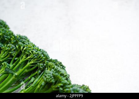 fresh green broccolini (baby broccoli) Stock Photo