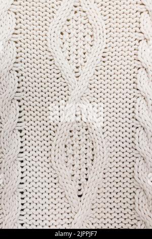 Knitted sweater texture, winter background Stock Photo