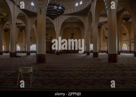 The Uganda National Mosque is a mosque located at Kampala Hill in the Old Kampala area of Kampala, Uganda. Stock Photo