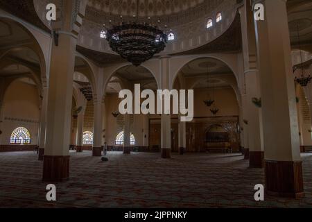 The Uganda National Mosque is a mosque located at Kampala Hill in the Old Kampala area of Kampala, Uganda. Stock Photo