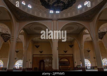 The Uganda National Mosque is a mosque located at Kampala Hill in the Old Kampala area of Kampala, Uganda. Stock Photo