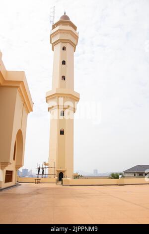 The Uganda National Mosque is a mosque located at Kampala Hill in the Old Kampala area of Kampala, Uganda. Stock Photo