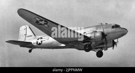 Douglas C-47 Skytrain of Air Transport Command in the 1940s Stock Photo