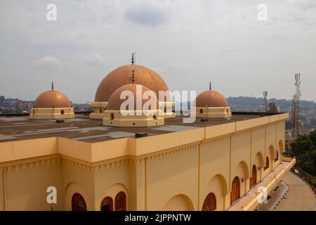 The Uganda National Mosque is a mosque located at Kampala Hill in the Old Kampala area of Kampala, Uganda. Stock Photo