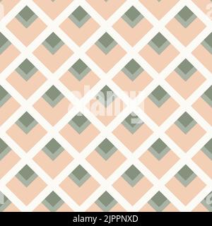 Geometric pastel color seamless pattern. Great for label, packaging, fabric. Stock Vector