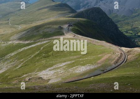 Snowdon Mountain Railway, LLanberis, Wales, UK Stock Photo