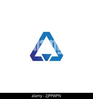A logo  symbol  A Technology logo, A emblem  brand Stock Vector