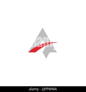 A logo  symbol  A Technology logo, A emblem  brand Stock Vector