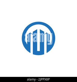 construction logo, build emblem, architecture logo Stock Vector