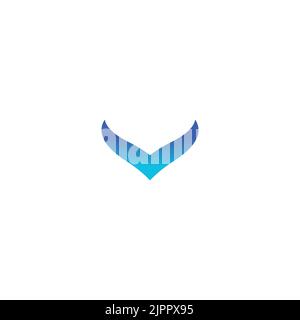 bird logo, eagle technology logo digital symbol icon Stock Vector