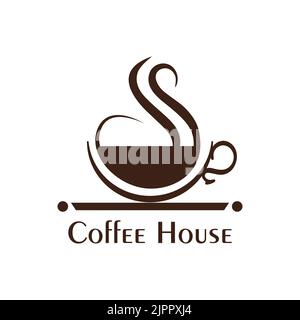 Coffee logo, coffee shop logo symbol Stock Vector