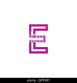 E logo circle vector, symbol, icon,  E design logotype Stock Vector