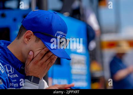 Madison, IL, USA. 19th Aug, 2022. ALEX PALOU (10) of Barcelona, Spain ...
