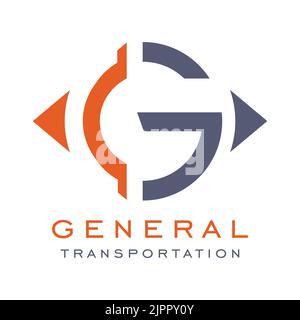 General Transportation Logo, transport travel logo Stock Vector