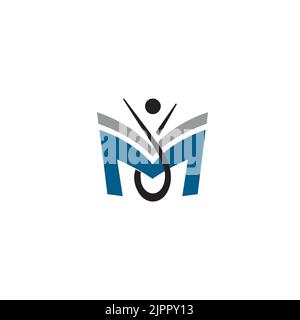 graduated logo universty symbol  education icon vector Stock Vector