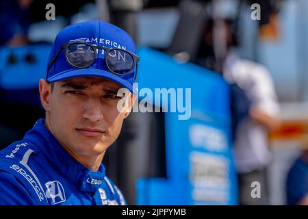 Madison, IL, USA. 19th Aug, 2022. ALEX PALOU (10) of Barcelona, Spain ...