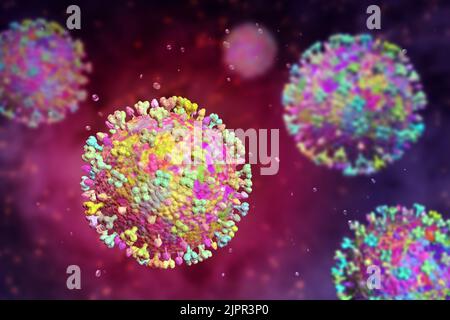 Langya viruses, illustration Stock Photo