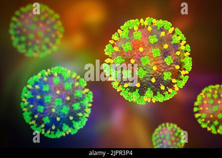 Langya viruses, illustration Stock Photo