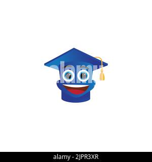 graduated logo universty symbol  education icon vector Stock Vector