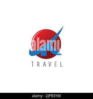 travel logo emblem  travel agency concept Stock Vector