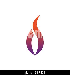 Logo Fire, Flame shape abstract Concept Stock Vector
