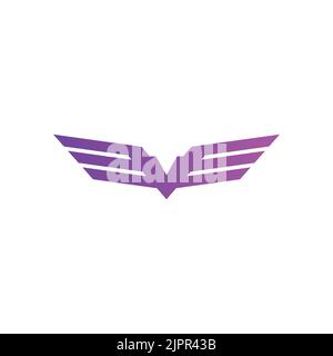 Abstract technology Bird Logo design vector template Stock Vector
