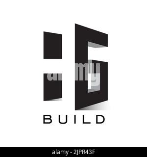 build logo HG build logo vector Stock Vector