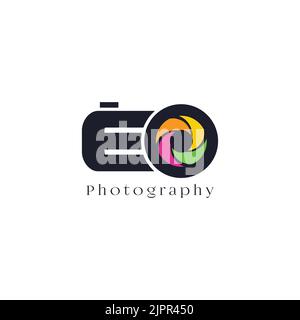 photography logo, photo, camera, equipment symbol Stock Vector