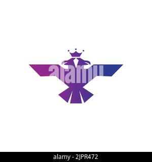 Abstract technology Bird Logo design vector template Stock Vector