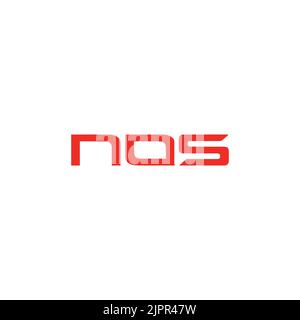 nos logo  car speed symbol Stock Vector