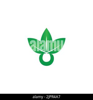 foliage logo, leaf, plant icon Stock Vector
