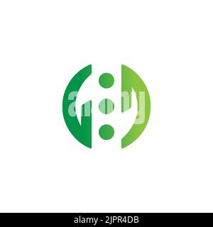Transformation logo abstract creative idea icon Stock Vector