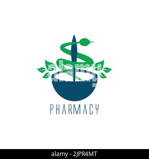 Pharmacy logo icon vector template Stock Vector