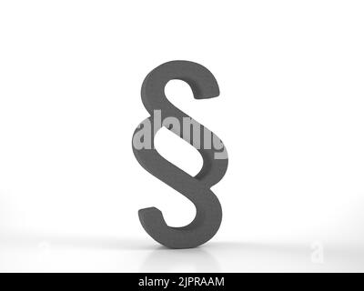 Knitted section symbol on a white background. 3d illustration. Stock Photo