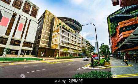 The Supreme Court of Singapore is one of the two tiers of the court system in Singapore. Stock Photo