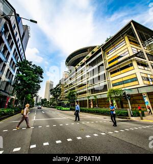 The Supreme Court of Singapore is one of the two tiers of the court system in Singapore. Stock Photo