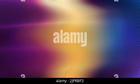 Abstract art vibrant color liquid blurred background with lines wave pattern texture. Vector illustration Stock Vector