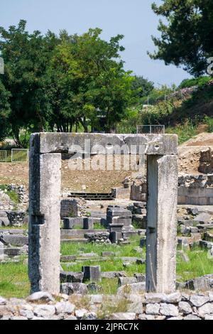 Philippi archeological site, Macedonia, North-Eastern Greece Stock Photo