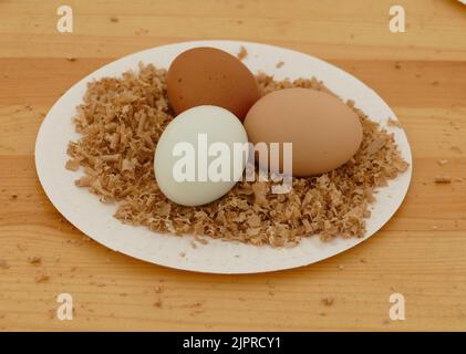 Three Eggs Stock Photo