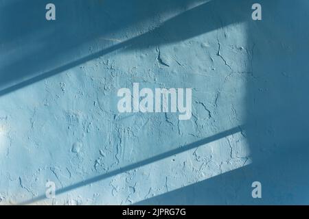 A blue painted wall background Stock Photo